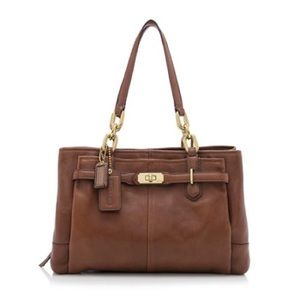 COACH Chelsea Leather Jayden Carryall in Brown